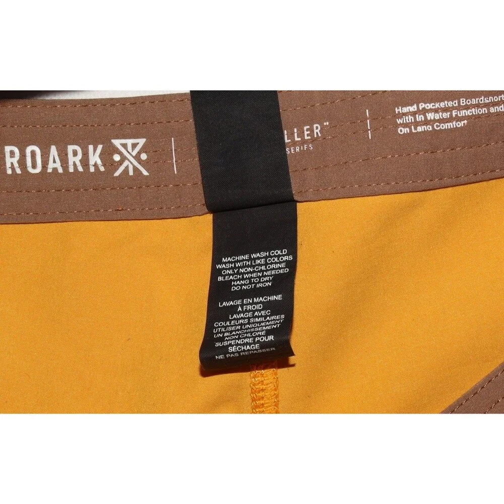Roark The Chiller Board Short Series Guide Works Men's‎ Swim Gold RB409 Size 30